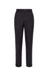 Brunello Cucinelli Tapered-leg Wool Trousers In Anthracite