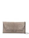 BRUNELLO CUCINELLI BRUNELLO CUCINELLI ICE COLORED LEATHER SHOULDER BAG