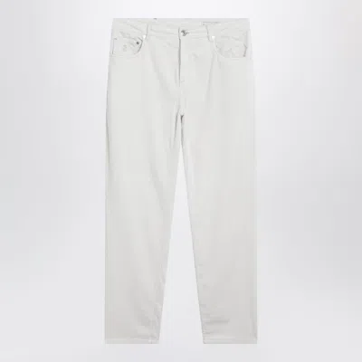 Brunello Cucinelli Icecoloured Corduroy Trousers In Neutral