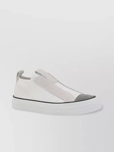 Brunello Cucinelli Iconic Embellished Sneakers Featuring Breathable Mesh