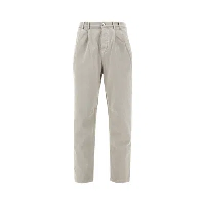 Brunello Cucinelli Iconic Fit Denim Pants In Gray