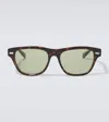 Brunello Cucinelli Iconic Meridian Square Sunglasses In Green