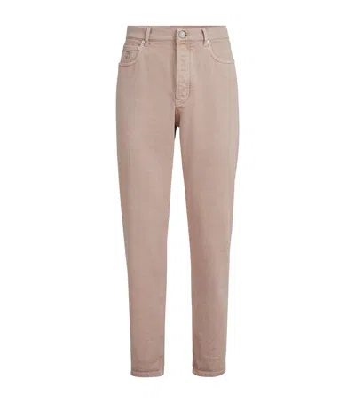Brunello Cucinelli Iconic Straight Jeans In Gray