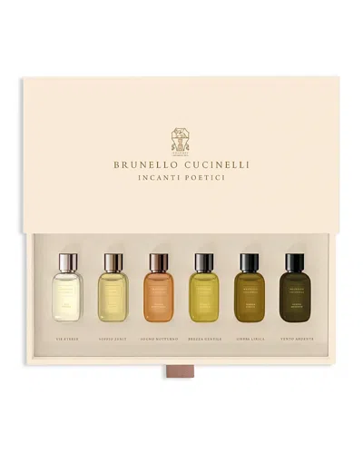 Brunello Cucinelli Incanti Poetici Parfum Deluxe Miniature Gift Set In Transparent