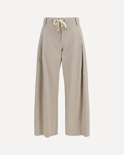 Brunello Cucinelli Interlock Couture Pants In Sand