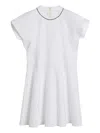 Brunello Cucinelli Interlock-jersey Dress In White
