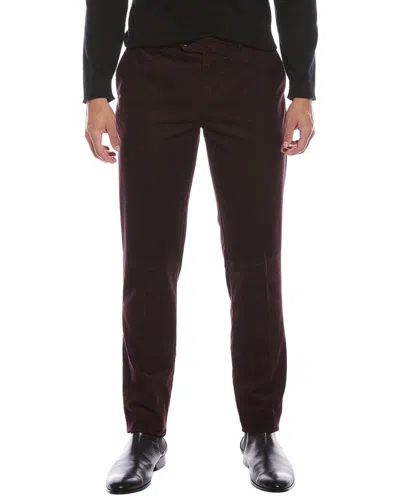Brunello Cucinelli Italian Fit Corduroy Pant In Burgundy