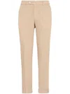 Brunello Cucinelli Men's Garment Dyed Italian Fit Trousers