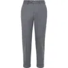 Brunello Cucinelli Pleated Tapered Trousers In Gray