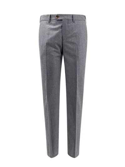 Brunello Cucinelli Italian Fit Wool Trouser In Grey