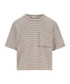 Brunello Cucinelli Item O-neck Short-sleeved T-shirt In Multicolor