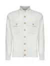 Brunello Cucinelli Ivory Cashmere Knit Cardigan In White