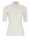 Brunello Cucinelli Rib Turtleneck In White
