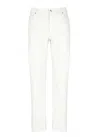 Brunello Cucinelli Ivory Cucinelli Cotton Pants In Red