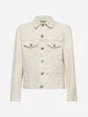 Brunello Cucinelli Classic White Denim Jacket For Men