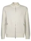 Brunello Cucinelli Ivory Double Full Zip Cardigan In White