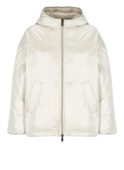 BRUNELLO CUCINELLI BRUNELLO CUCINELLI IVORY DOWN JACKET