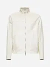 Brunello Cucinelli Ivory Nappa Leather Reversible Bomber Jacket