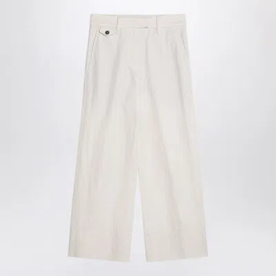 Brunello Cucinelli Ivory Trousers In And