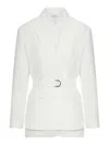 Brunello Cucinelli Women Linen Jacket With Belt And Precious Details