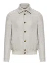 Brunello Cucinelli Buttoned Bomber Jacket