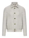 Brunello Cucinelli Buttoned Bomber Jacket