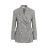 Brunello Cucinelli Double-breasted Virgin Wool Jacket With Check Pattern