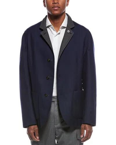 Brunello Cucinelli Jacket In Blue