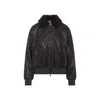 Brunello Cucinelli Shearling Collar Leather Jacket Women