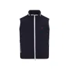Brunello Cucinelli Padded Vest In Tech Fabric In Blue