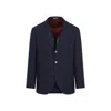 Brunello Cucinelli Long-sleeved Suit Coat In Blue