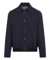 Brunello Cucinelli Tailored Blue Jacket With Classic Button-up Design And Side Pockets In Blue