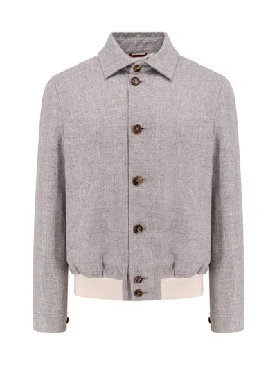 Brunello Cucinelli Jacket In Blue