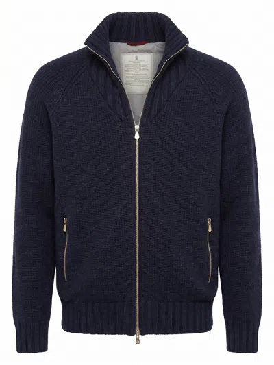 Brunello Cucinelli Jacket In Blue