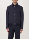 Brunello Cucinelli Tailored Blue Jacket With Classic Button-up Design And Side Pockets In Blue