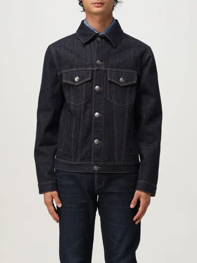 Brunello Cucinelli Casual Jacket With Chest Pockets And Contrast Stitching In Black