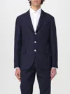 Brunello Cucinelli Long-sleeved Suit Coat In Blue