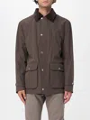 Brunello Cucinelli Corduroy-trimmed Field Jacket In Brown