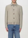 Brunello Cucinelli Men's Khaki Green Bomber Jacket In Green
