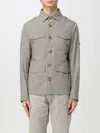 Brunello Cucinelli Waterproof Beige Techno Cotton Jacket In Grey
