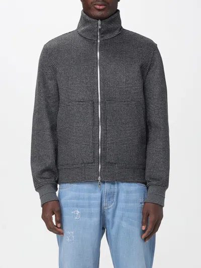 Brunello Cucinelli Men Cashmere Reversible Bomber Jacket In Gray