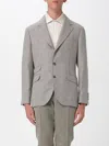 Brunello Cucinelli Houndstooth Check Single-breasted Blazer In Gray