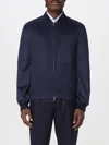 Brunello Cucinelli Zip-fastening Bomber Jacket In Blue