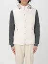 Brunello Cucinelli White Vest In Nylon Blend In White