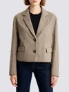 Brunello Cucinelli 'crop' Blazer In Brown