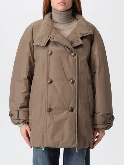 BRUNELLO CUCINELLI JACKET BRUNELLO CUCINELLI WOMAN COLOR BEIGE,H34415022