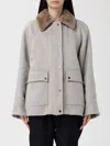 Brunello Cucinelli Jacket  Woman Color Beige In Neutral
