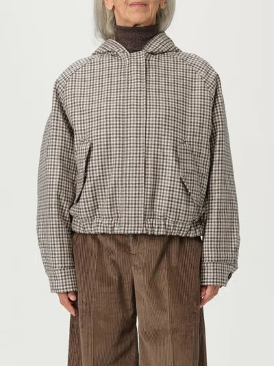 Brunello Cucinelli Jacket  Woman Color Beige In Gray