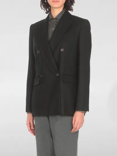 Brunello Cucinelli Jacket  Woman Color Black In Schwarz