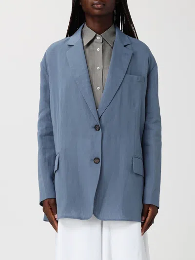 Brunello Cucinelli Jacket Woman  In Blue